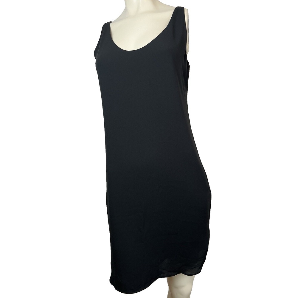 ANN TAYLOR LOFT Black Shirttail Tank Dress 362586 SIZE S NWT